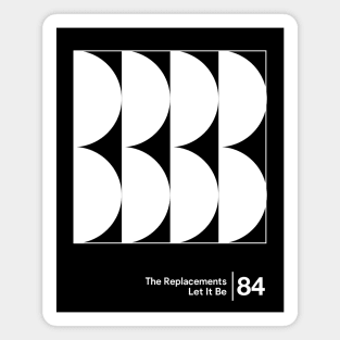 The Replacements / Minimal Style Graphic Artwork Magnet